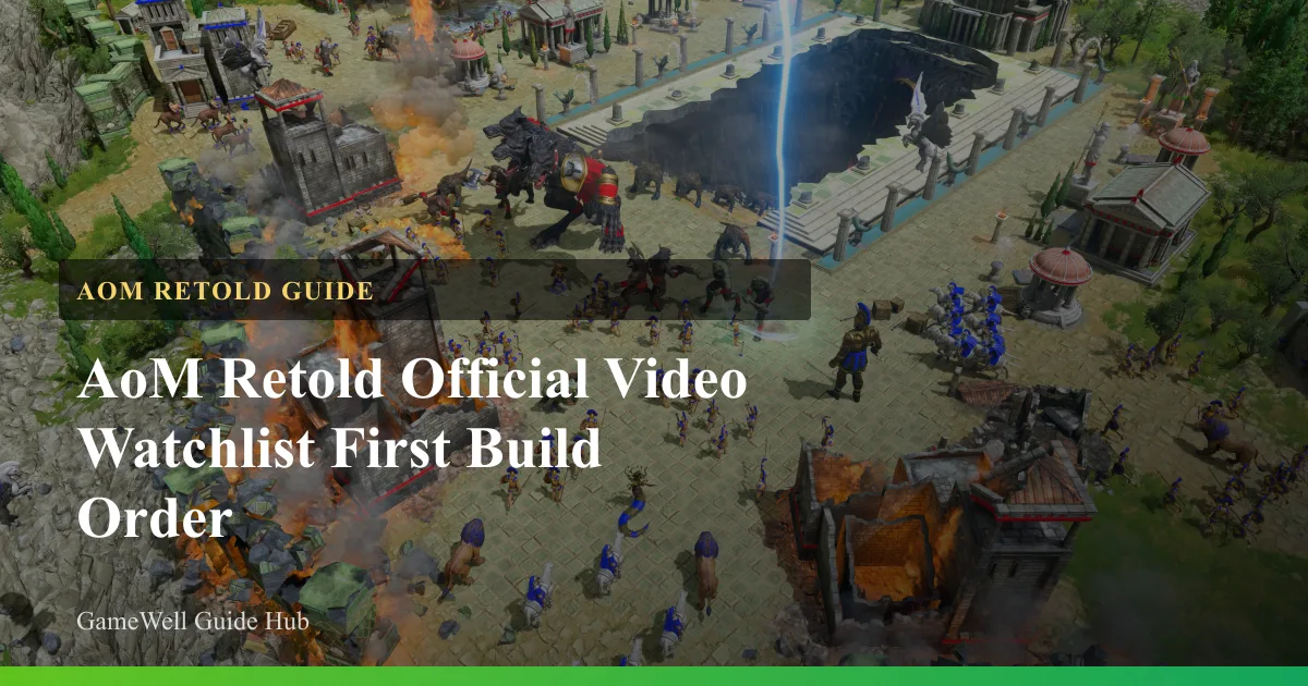 AoM Retold Official Video Guides First Build Order